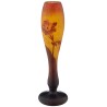 Vase "Nicotiana" jaune et orange signé DAUM NANCY