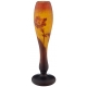 Vase "Nicotiana" jaune et orange signé DAUM NANCY
