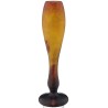 Vase "Nicotiana" jaune et orange signé DAUM NANCY