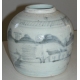 Pot with ginger, signed below.