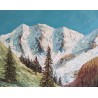 Paintings | Oil on canvas ‘Mountains’, signed FUCHS Moinat SA  – Antiques and home décor