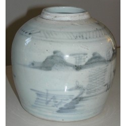 Pot à gingembre, signé dessous.