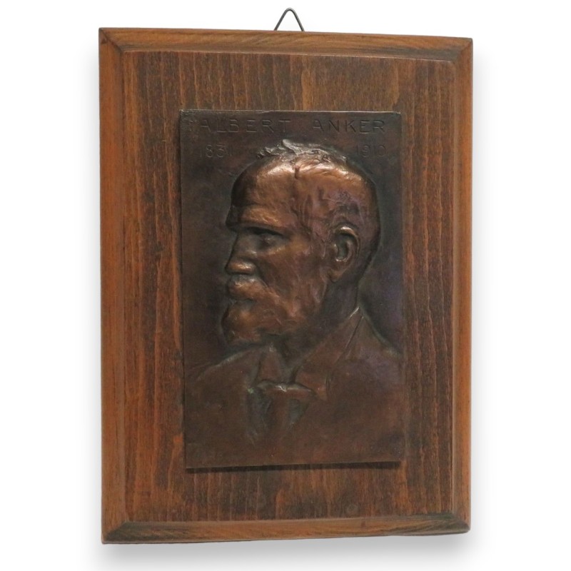 Plaque en relief \"Albert Annker\" signée REUSSNER