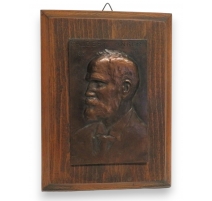 Plaque en relief "Albert Annker" signée REUSSNER