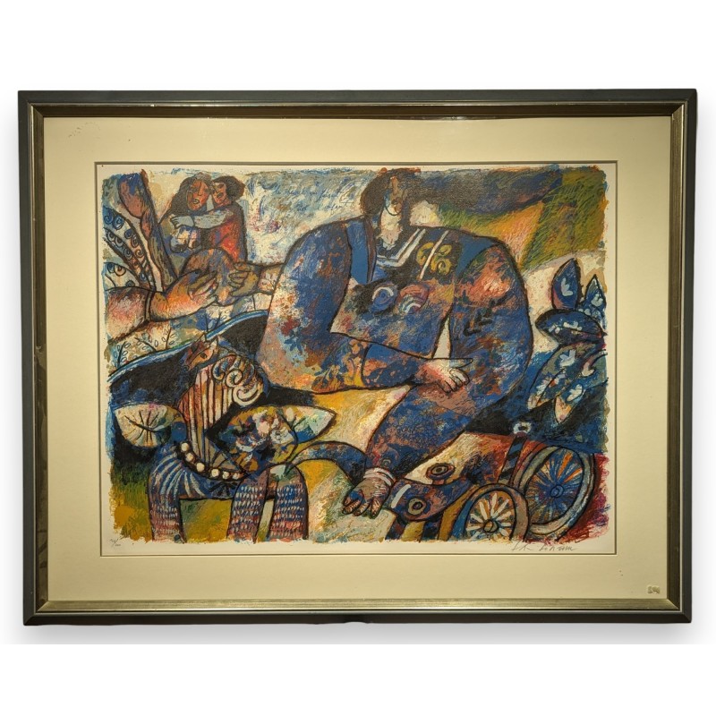 Lithograph ‘The Child’, signed TOBIASSE