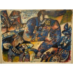 Lithograph ‘The Child’, signed TOBIASSE