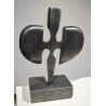 Sculpture abstraite en métal signée TIECHE
