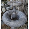 Fontaine à deux étages en fonte grise