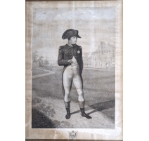 Gravure "Napoléon Bonaparte à la Malmaison"