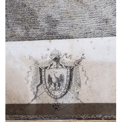 Gravure "Napoléon Bonaparte à la Malmaison"