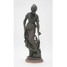 Bronze \"Femme tenant un iris\" signé S. KINSBURGER