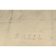 Dessin "Basil" signé F. DE PORET 1991