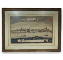 Lithographie "Düsseldorf" par Matthäus I MERIAN