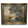 Tableau \"Rivière\" signé J. WITH