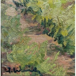 Tableau \"Rivière\" signé J. WITH