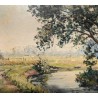 Tableau \"Rivière\" signé J. WITH