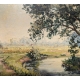 Tableau "Rivière" signé J. WITH