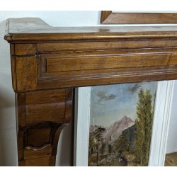Cheminée Louis XIV en noyer