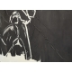 Grand tableau "Abstrait" Noir et blanc