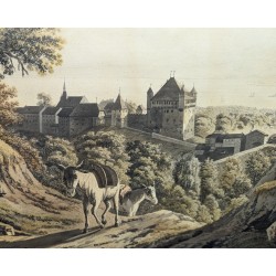Gravure "Château Baillival" par HUBERT