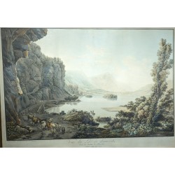 Engraving ‘Lake Lauwertz’ by BIRMANN