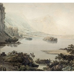 Engraving ‘Lake Lauwertz’ by BIRMANN