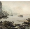Engraving ‘Lake Lauwertz’ by BIRMANN