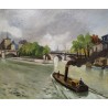 Paintings | Painting entitled ‘La Seine’, signed. Moinat SA  – Antiques and home décor