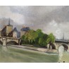 Paintings | Painting entitled ‘La Seine’, signed. Moinat SA  – Antiques and home décor