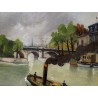 Paintings | Painting entitled ‘La Seine’, signed. Moinat SA  – Antiques and home décor
