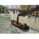 Painting "La Seine", signed Ro