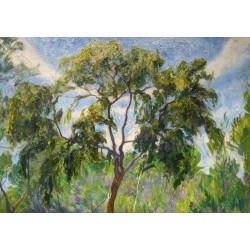 Tableau \"Plaine du Rhone\" monogrammé IB 13