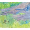 Tableau \"Plaine du Rhone\" monogrammé IB 13