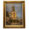 Tableau \"Cathédrale de Lausanne\" signée DELAPIERRE