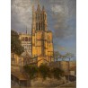 Tableau \"Cathédrale de Lausanne\" signée DELAPIERRE