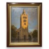 Tableau \"Cathédrale de Sion\" signée DELAPIERRE