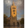 Tableau \"Cathédrale de Sion\" signée DELAPIERRE