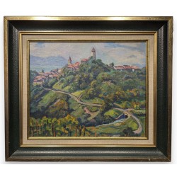 Tableau \"Aubonne\" signée Ric BERGER