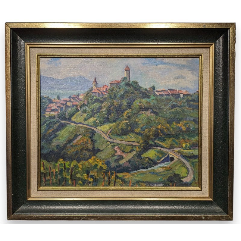 Tableau \"Aubonne\" signée Ric BERGER