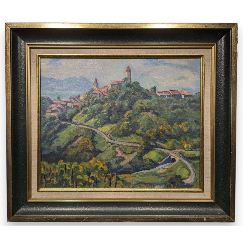 Tableau "Aubonne" signée Ric BERGER