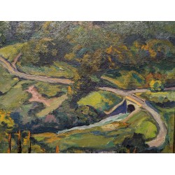 Tableau \"Aubonne\" signée Ric BERGER