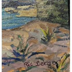 Tableau \"Pont à Sembrancher\" signée Ric BERGER