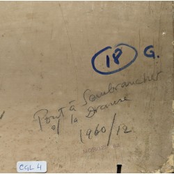 Tableau \"Pont à Sembrancher\" signée Ric BERGER