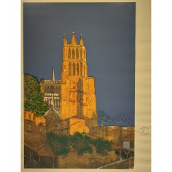 Gravure "Cathédrale de Lausanne"