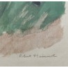 Gravure "Renard passant" signée Robert HAINARD