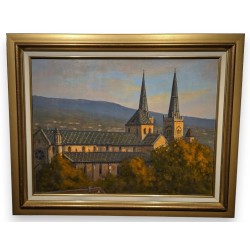 Tableau \"Neuchâtel\" signée DELAPIERRE