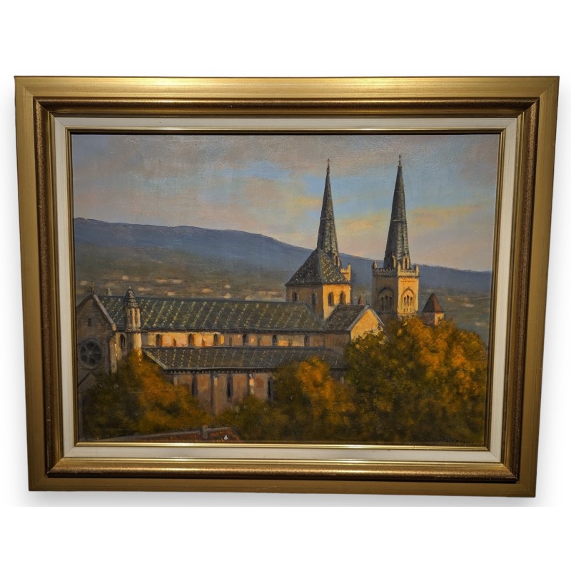 Tableau \"Neuchâtel\" signée DELAPIERRE