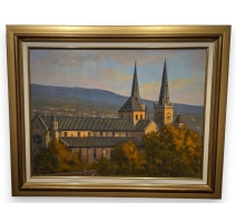 Tableau "Neuchâtel" signée DELAPIERRE