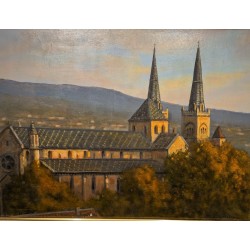 Tableau \"Neuchâtel\" signée DELAPIERRE