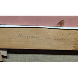 Tableau \"Neuchâtel\" signée DELAPIERRE